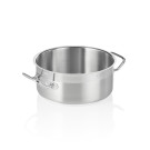 Marmite modèle plat 24 cm H 11 cm 4,5 ltr inox 18/10 COOKWARE 21 professionnel - Was Germany  au meilleur prix sur Restock CHR