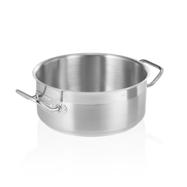Marmite modèle plat 28 cm H 13 cm 7 ltr inox 18/10 COOKWARE 21 professionnel - Was Germany  au meilleur prix sur Restock CHR
