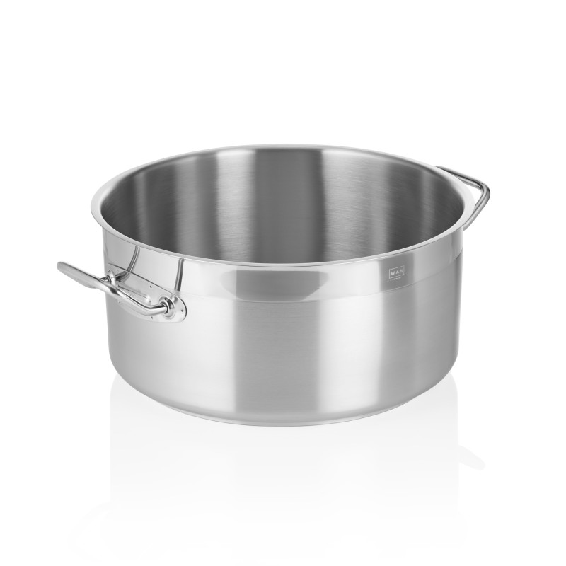 Marmite modèle plat 32 cm H 16 cm 12 ltr inox 18/10 COOKWARE 21 professionnel - Was Germany  au meilleur prix sur Restock CHR