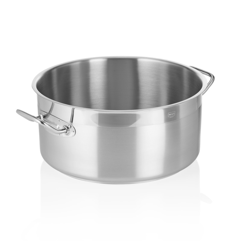 Marmite modèle plat 36 cm H 18 cm 17 ltr inox 18/10 COOKWARE 21 professionnel - Was Germany  au meilleur prix sur Restock CHR