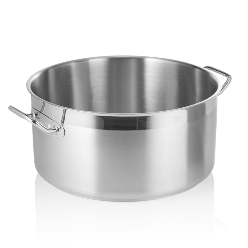 Marmite modèle plat 45 cm H 23 cm 35 ltr inox 18/10 COOKWARE 21 professionnel - Was Germany  au meilleur prix sur Restock CHR