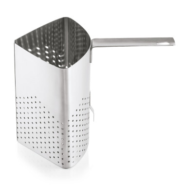 Acier inoxydable Panier à pâtes quart de rond pour marmite 36 cm 23 x 16 cm avec crochet inox professionnel - Was Germany  au me