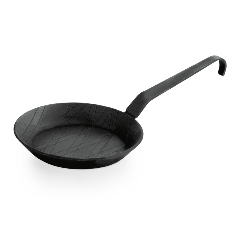 Poêle à frire/service manche à crochet 45 cm H 4,5 cm fer IRON PAN 22 professionnel - Was Germany  au meilleur prix sur Restock 