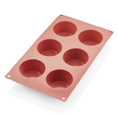 Moule à muffins 6 empreintes 6,5 cm 30 x 17,5 cm silicone BAKEFLEX professionnel - Was Germany  au meilleur prix sur Restock CHR