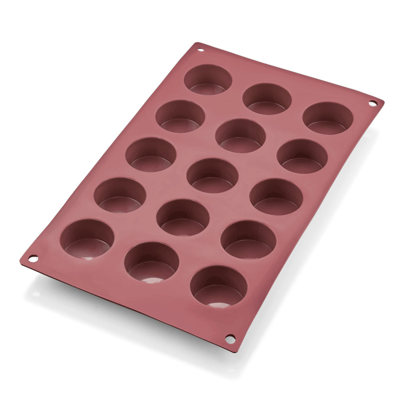Moule à petits fours 15 empreintes 4 cm 30 x 17,5 cm silicone BAKEFLEX professionnel - Was Germany  au meilleur prix sur Restock