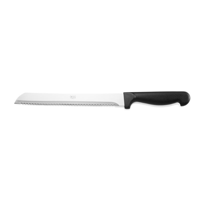 Acier inoxydable, Plastique Couteaux à pain 20 cm inox manche noir (x3) professionnel - Was Germany  au meilleur prix sur Restoc