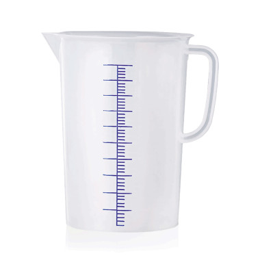 Polypropylène Pichet gradué 19,6 cm 5 ltr graduation 100 ml polypropylène professionnel - Was Germany  au meilleur prix sur Rest