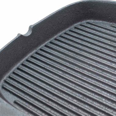 Poêle en fonte striée 240 x 240 mm - Stalgast  au meilleur prix sur Restock CHR