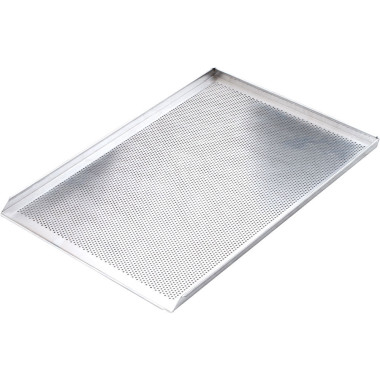 Plaque de cuisson perforée en aluminium avec 3 bords - Stalgast  au meilleur prix sur Restock CHR