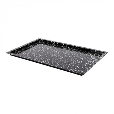 Plateau de four noir tacheté GN 1/1 H 2cm - Caterchef  au meilleur prix sur Restock CHR