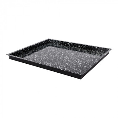 Plateau de four noir tacheté GN 2/1 H 4cm - Caterchef  au meilleur prix sur Restock CHR