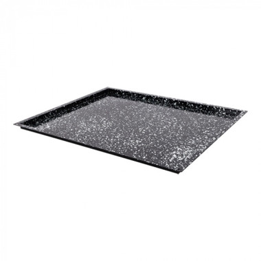 Plateau de four noir tacheté GN 2/1 H 2cm - Caterchef  au meilleur prix sur Restock CHR