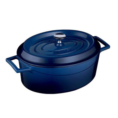 Cocotte ovale en fonte dim. 25x31cm - 7060ml - Finedine  au meilleur prix sur Restock CHR