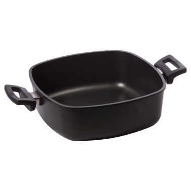Cocotte - 280x280mm - Couvercle verre - Antiadhésif - Compatible four 240°C - Saro  au meilleur prix sur Restock CHR