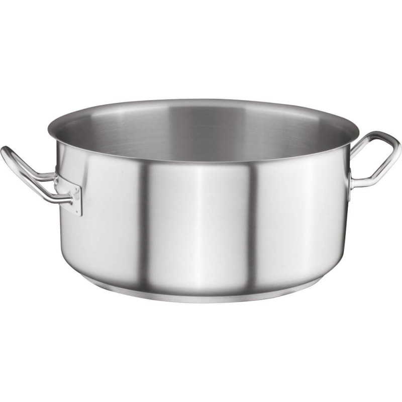 Casserole basse sans couvercle inox Ø 200 mm 2.5 litres - Stalgast  au meilleur prix sur Restock CHR
