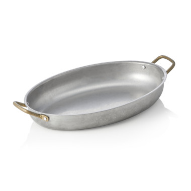 Poêle de service ovale 31 x 22 cm inox STEEL & STYLE VINTAGE professionnel - Was Germany  au meilleur prix sur Restock CHR