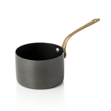 Acier inox chrome-nickel, Laiton, PVD Mini casserole noir 9 cm 280 ml inox STEEL & STYLE professionnel - Was Germany  au meilleu