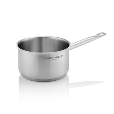 Acier inox 18/10 Casserole à manche CHEFPROOF 20 cm H 10,5 cm 3 ltr inox 18/10 professionnel - Was Germany  au meilleur prix sur