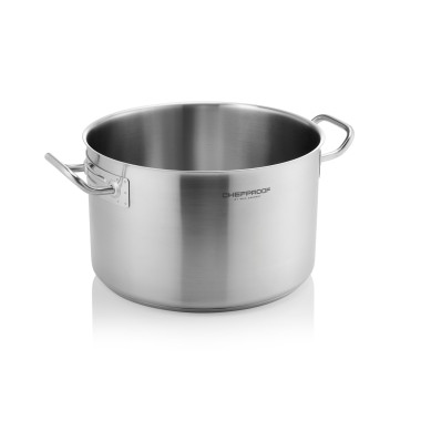 Acier inox 18/10 Faitout CHEFPROOF 32 cm H 20 cm 16 ltr inox 18/10 professionnel - Was Germany  au meilleur prix sur Restock CHR
