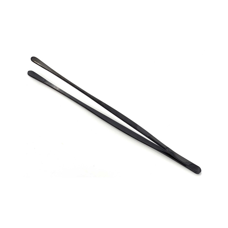 Pince à cuisine tête ronde revêtue noir (L)305mm - Finedine  au meilleur prix sur Restock CHR