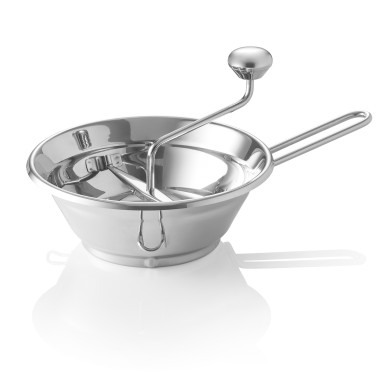 Acier inox 18/8, chrome steel 18/0 Moulin à légumes 24,5 cm H 8 cm acier chromé 18/0 inox 18/8 professionnel - Was Germany  au m