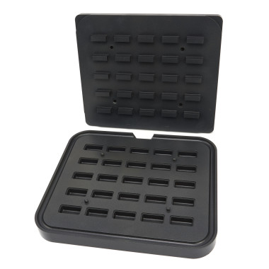 Moule à Tartelette - Rectangle - 50x23/42x17 mm - 25 pieces - Maxima  au meilleur prix sur Restock CHR