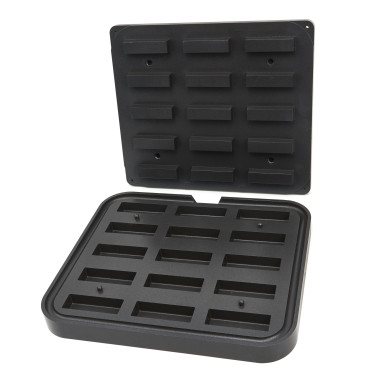 Moule à Tartelette - Rectangle - 90x30/85x26 mm - 15 pieces - Maxima  au meilleur prix sur Restock CHR