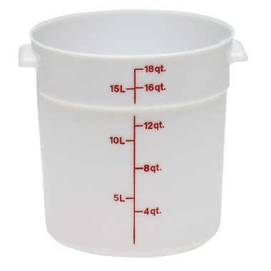 Boîte ronde - 37.8 x 37.8 cm - Blanc - Lot de 6 - Cambro  au meilleur prix sur Restock CHR