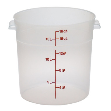 Boîte ronde - 37.8 x 37.8 cm - Translucide - Lot de 6 - Cambro  au meilleur prix sur Restock CHR