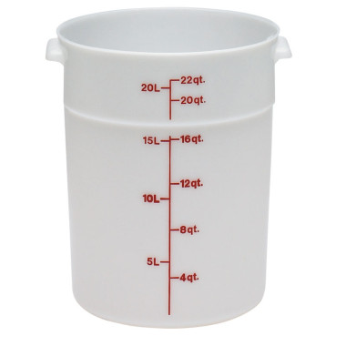 Boîte ronde - 37.8 x 37.8 cm - Blanc - Lot de 6 - Cambro  au meilleur prix sur Restock CHR