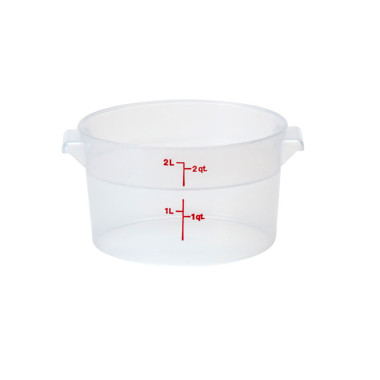 Boîte ronde - 20.8 x 20.8 cm - Translucide - Lot de 12 - Cambro  au meilleur prix sur Restock CHR