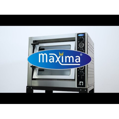 Four à pizza professionnel - 8 pizzas - Double étage - 400V triphasé - Maxima  au meilleur prix sur Restock CHR