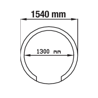 Four à pizzas à bois diam 1300 mm - démonté - Diamond  au meilleur prix sur Restock CHR