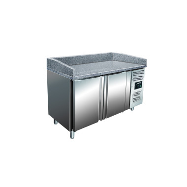 Table pizza - 2 portes - Granit - Professionnel - Saro  au meilleur prix sur Restock CHR