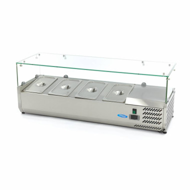 Saladette de comptoir - 120cm - 4 bacs GN 1/3 - Maxima  au meilleur prix sur Restock CHR