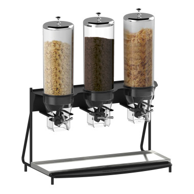 Distributeur de céréales large - 3 tubes - 3x5L - Casselin  au meilleur prix sur Restock CHR