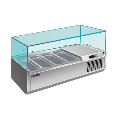 Saladette Réfrigérée 4 GN 1/3 x ou 3 x GN1/3 et 1 x GN 1/2 - 1200mm - Saro  au meilleur prix sur Restock CHR