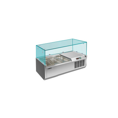 Saladette réfrigérée 3 bac de GN1/3 - 955mm - Saro  au meilleur prix sur Restock CHR