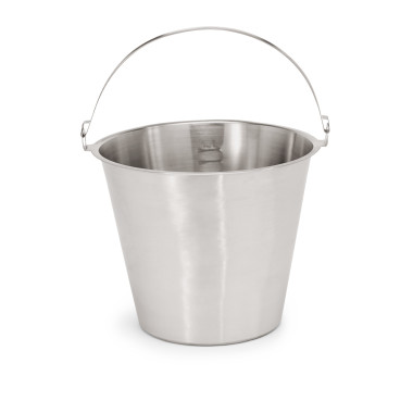 Acier inox chrome-nickel Seau 30 cm 10 ltr graduation 1 à 10 ltr inox professionnel - Was Germany  au meilleur prix sur Restock 