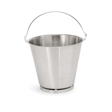 Acier inox chrome-nickel Seau avec roulettes 30 cm 10 ltr inox professionnel - Was Germany  au meilleur prix sur Restock CHR