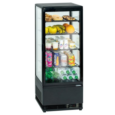 Vitrine réfrigérée positive noire - 98 L - Froid ventilé - Casselin  au meilleur prix sur Restock CHR