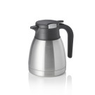 Acier inox chrome-nickel, Polypropylène, Silicone Pichet isotherme 1 ltr 14 cm H 19 cm double paroi inox SKIPPER - Was Germany  