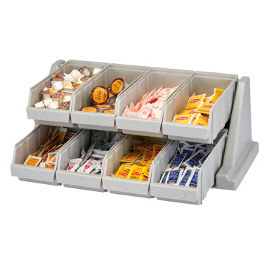 Support avec 8 casiers - 64.8 x 48.8 x 24.1 cm - Gris Moucheté - Cambro  au meilleur prix sur Restock CHR