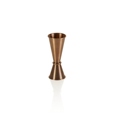 Acier inox chrome-nickel, PVD Doseur Jigger 2,5/5 cl 4,5 cm H 11,5 cm bronze inox PVD professionnel - Was Germany  au meilleur p