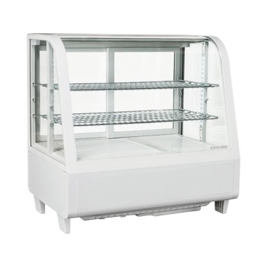Vitrine réfrigérée de comptoir - 100 L - LED - Vitre anti-condensation - Thermostat numérique - Cool Head  au meilleur prix sur 