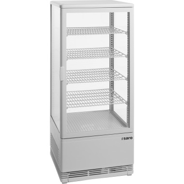 Vitrine réfrigérée à poser positive - 98L - Blanche- Double vitrage - Saro  au meilleur prix sur Restock CHR