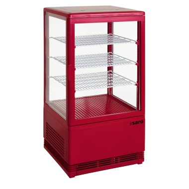 Vitrine réfrigérée positive rouge de 68 litres - Double vitrage - Saro  au meilleur prix sur Restock CHR