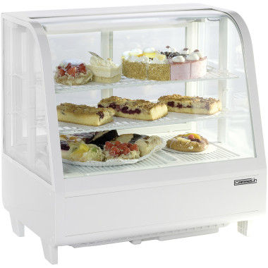 Vitrine réfrigérée à poser  - 100L - Blanche - 2-12°C - Casselin  au meilleur prix sur Restock CHR