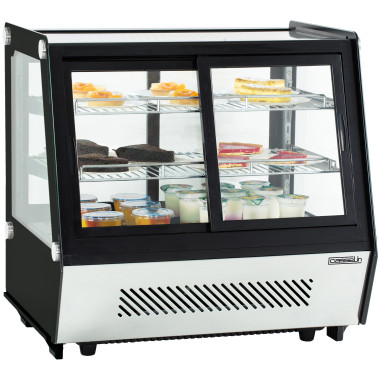 Vitrine réfrigérée à poser  - 125L - Double portes - 2-12°C - Casselin  au meilleur prix sur Restock CHR