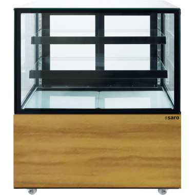 Vitrine Pâtisserie - 300L - 2/8°C - 915x693x1210mm - R290 - Aspect Bois - Saro  au meilleur prix sur Restock CHR